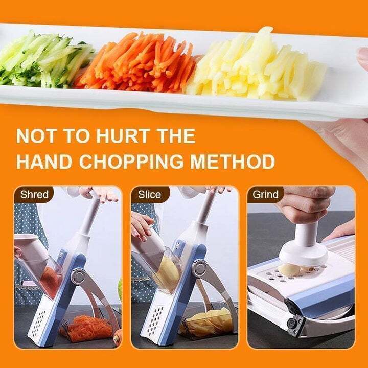 Safe Mandoline Slicer Fast, precise slicing with safer hands.