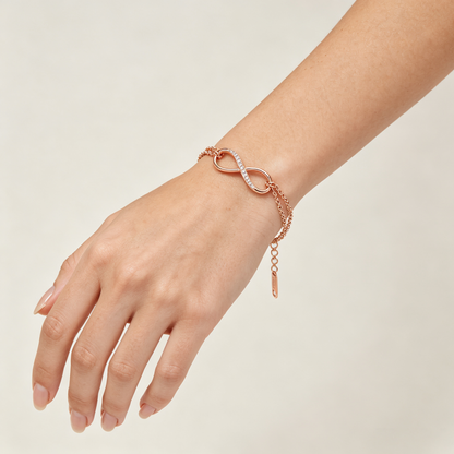 Infinity Double-Chain Bracelet
