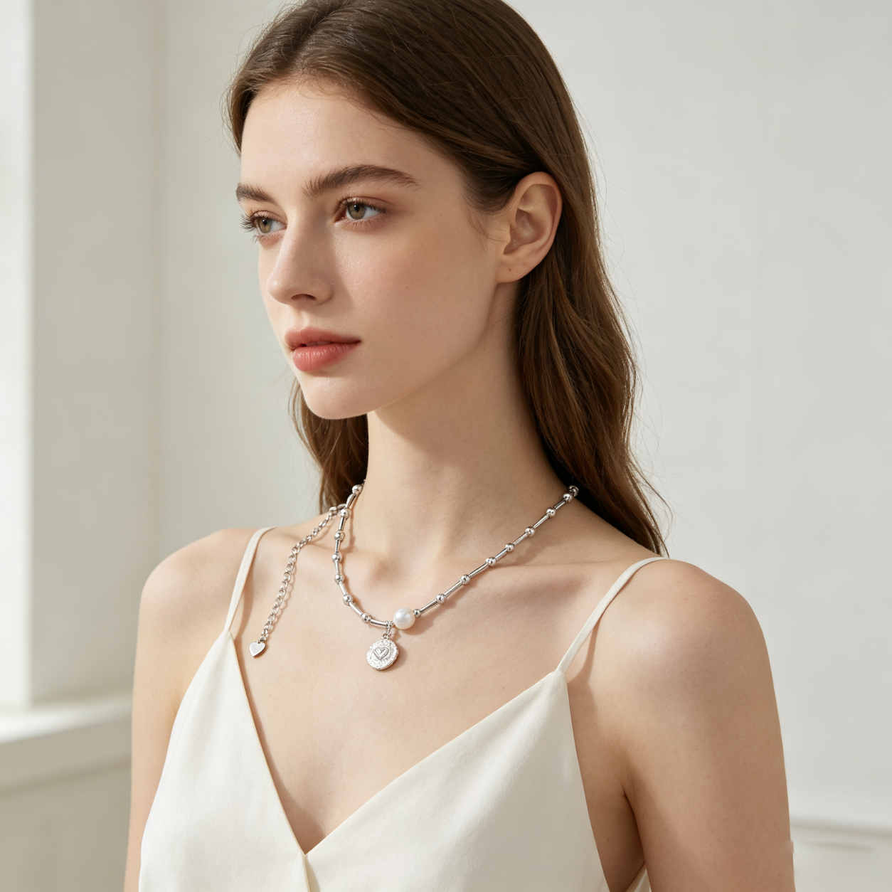 Elegant Heart Pendant Necklace