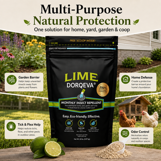 Pet-Friendly Pest Control & Deodorizer Powder for Home, Garden, Yard & Chicken Coop