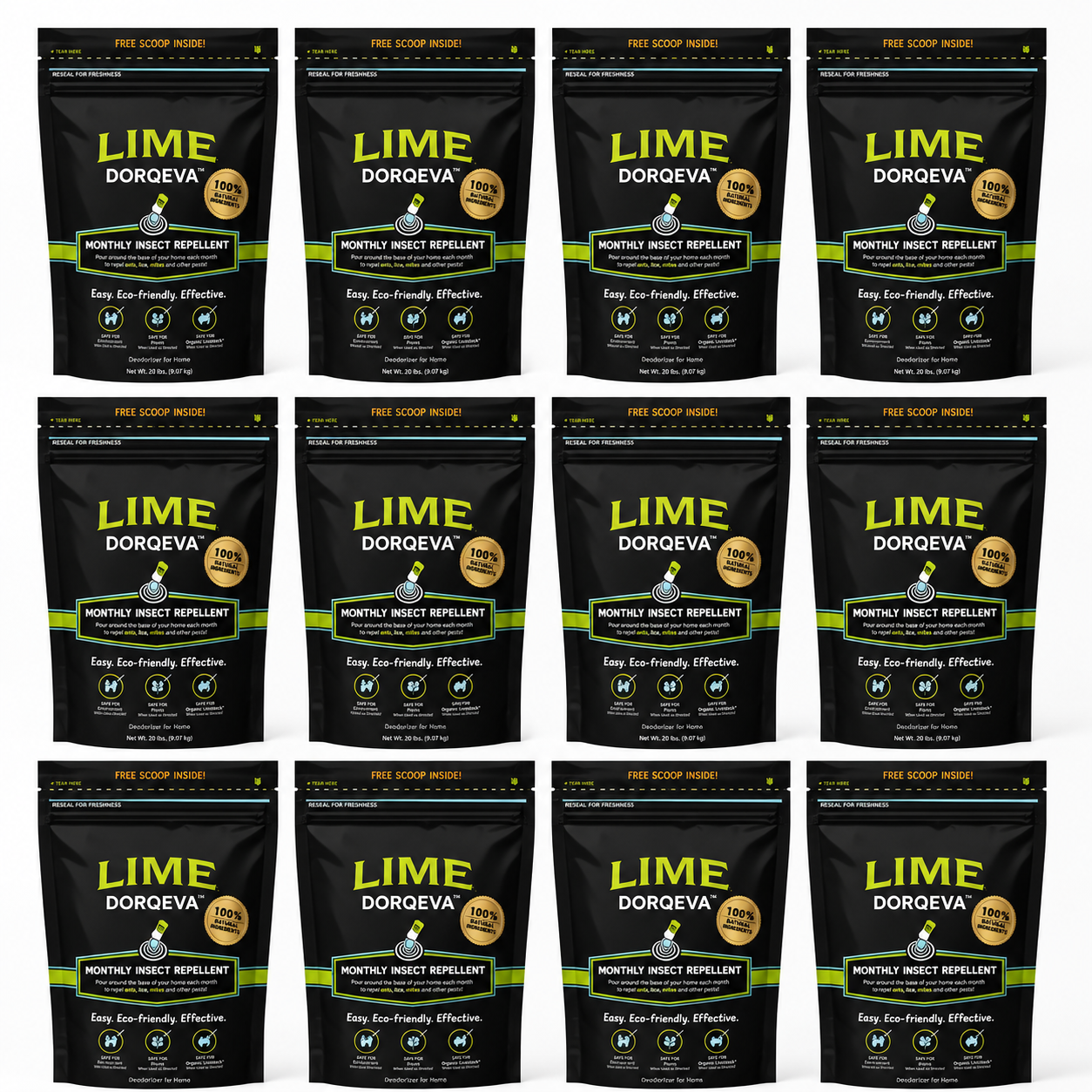 Pet-Friendly Pest Control & Deodorizer Powder for Home, Garden, Yard & Chicken Coop