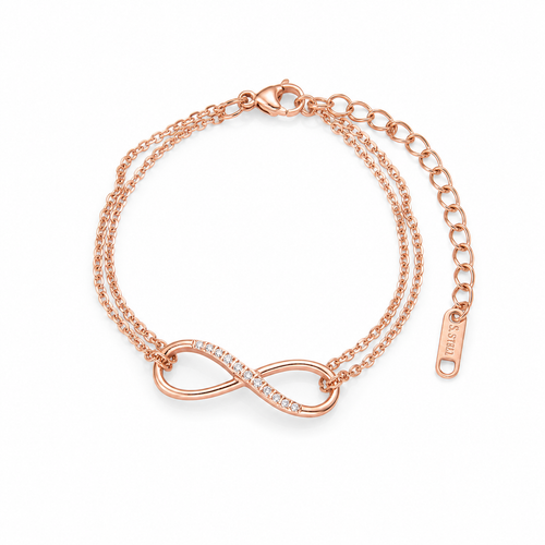 Infinity Double-Chain Bracelet