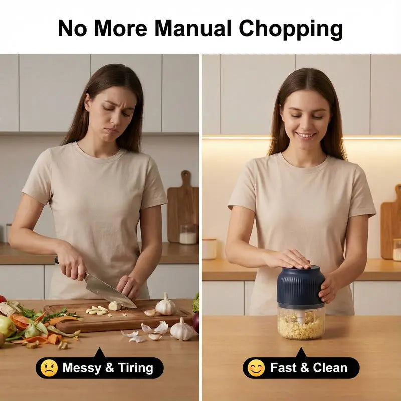 Cordless Mini Food Chopper – Chop, Mince & Blend in Seconds