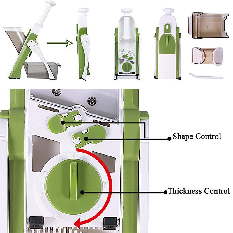 Safe Mandoline Slicer Fast, precise slicing with safer hands.