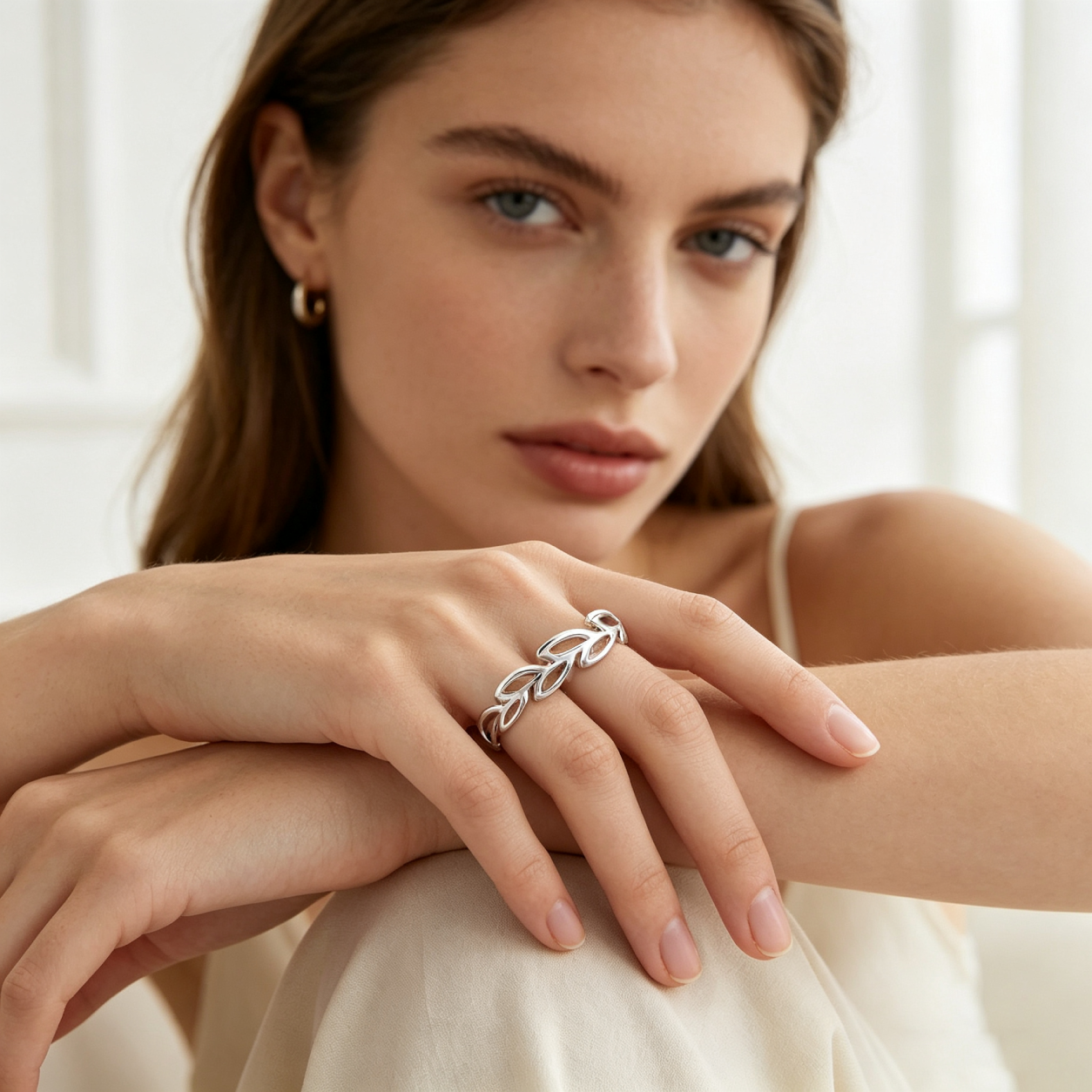 Elegant Leaf Fashion Ring