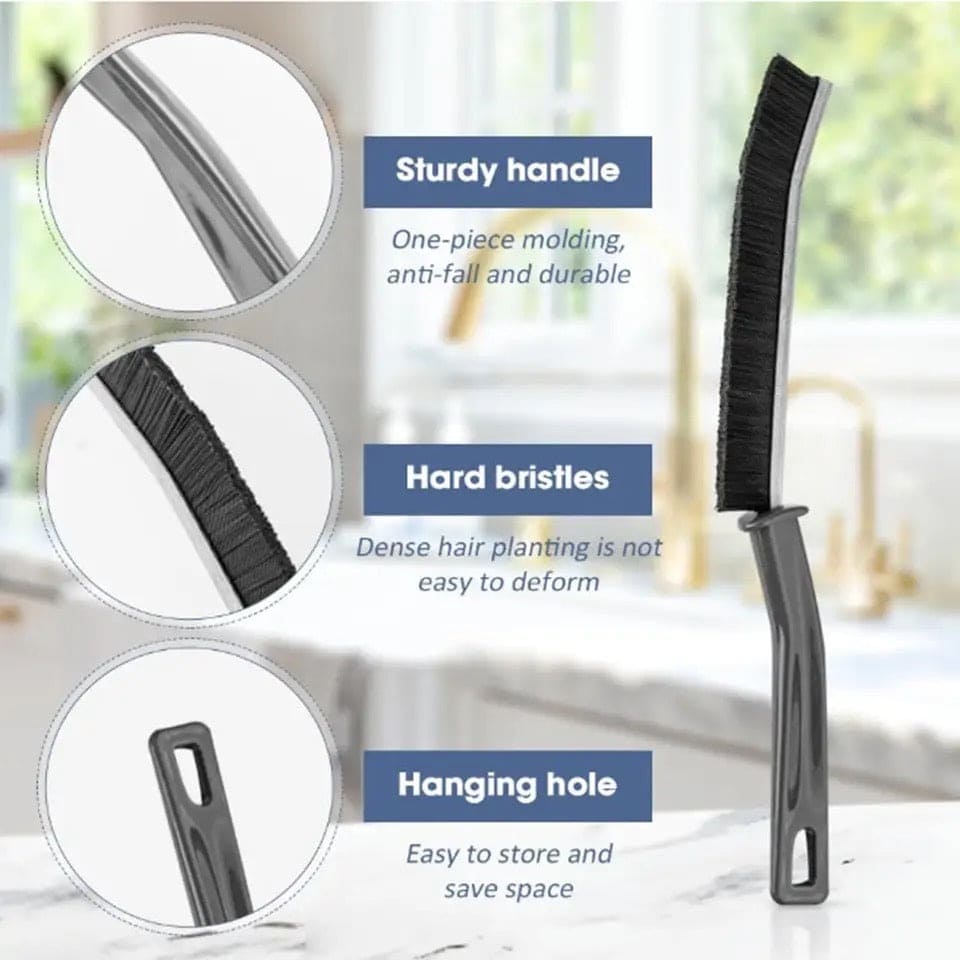 Hard-Bristled Crevice Cleaning Brush