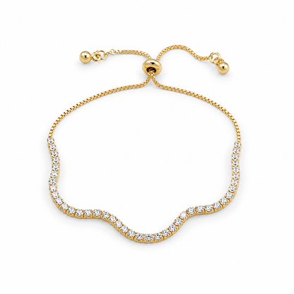 Elegant Gold-Plated Adjustable Bracelet