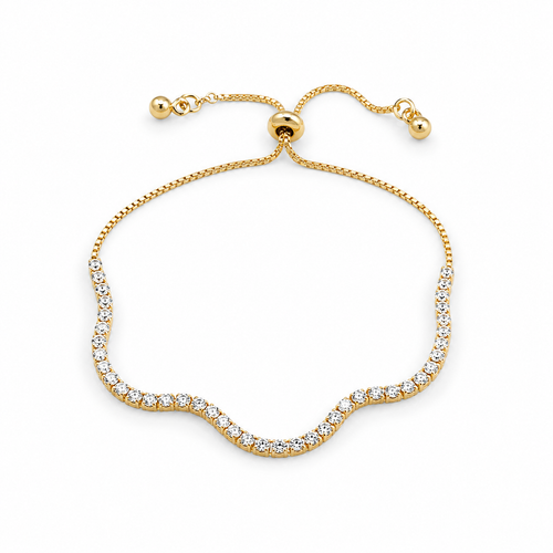 Elegant Gold-Plated Adjustable Bracelet