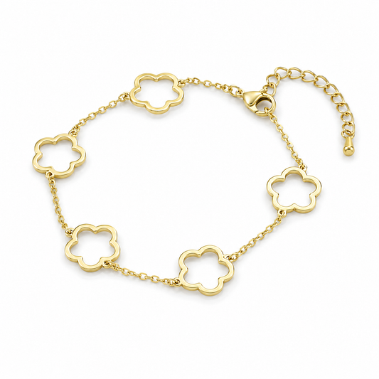 Elegant Flower Chain Bracelet
